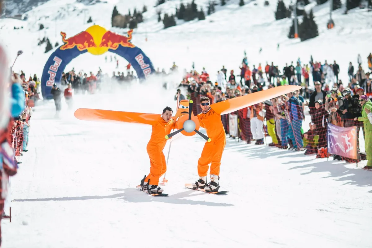 Costumed participants at a winter celebration (representative image)